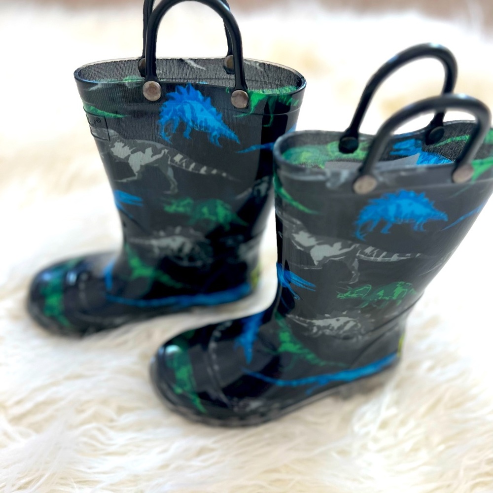 Kids Dinosaur rain boots